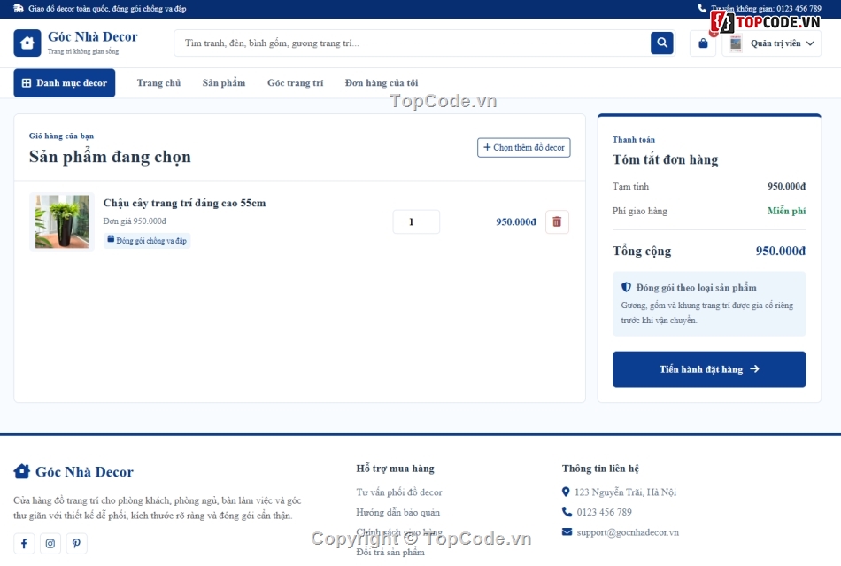 đồ trang trí,web trang trí,website bán hàng
